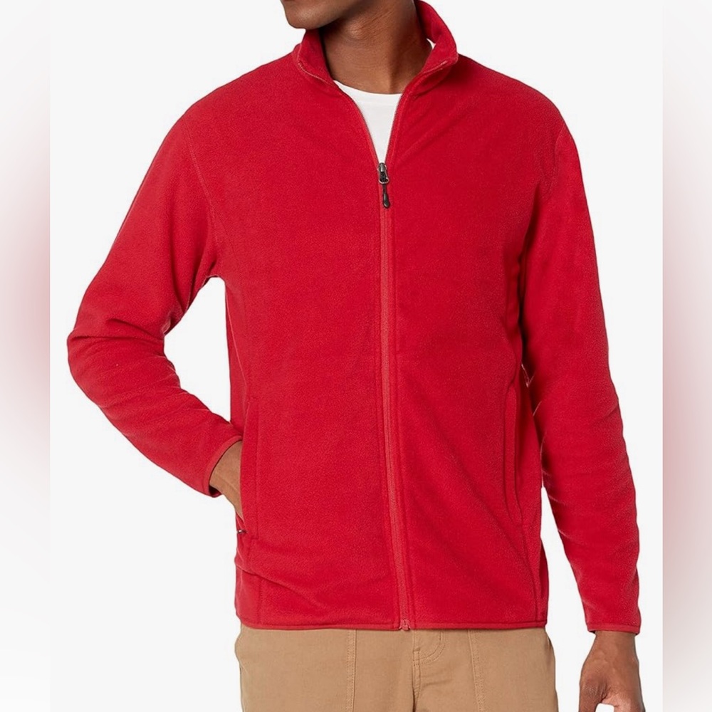 Amazon Essentials Orange Fleece Sweater